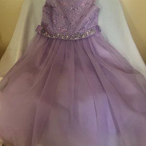 Fancy Lavender Girls Dress Size 10